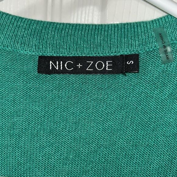 Nic & Zoe Green Button Jacket(Size Small) - Picture 7 of 8